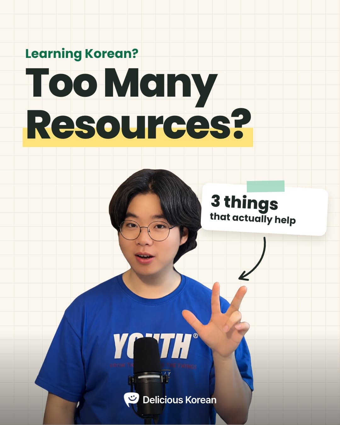 Too many Korean resources? Here are 3 things that actually help.